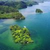 The Haitises National Park birds island view